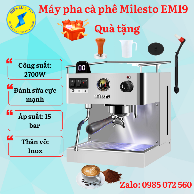 Máy pha cà phê Espresso MILESTO EM19
