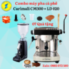Combo Máy pha cà phê Carimali CM300 và Máy xay cà phê LD020